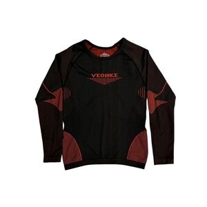 VEOBIKE Mens Cycling Compression Base Layer Shirt Size Large Bamboo Thermal Top